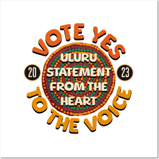 Vote YES to Indigenous Voice to Parliament Australia Posters and Art